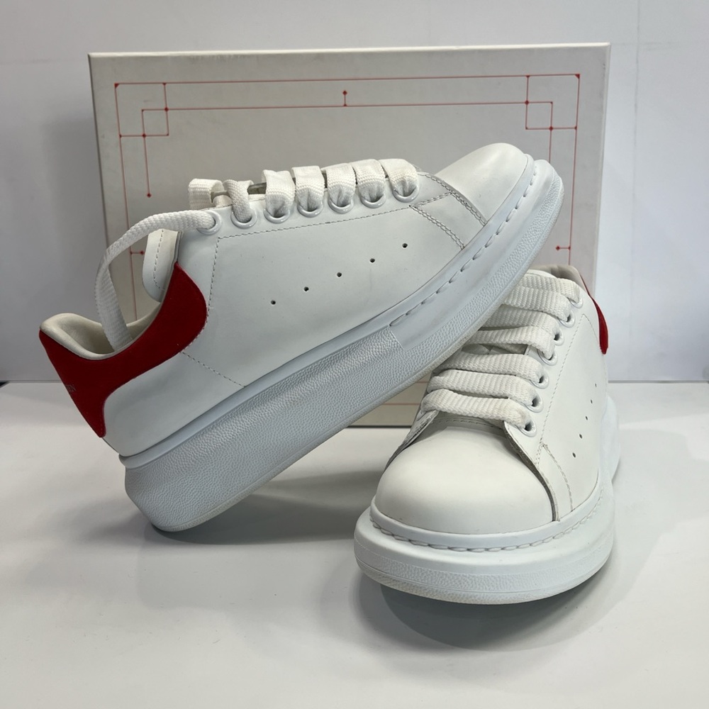 Alexander McQueen Red and White Sneakers